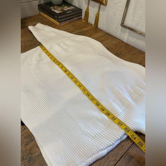 FRENCH CONNECTION – Navy Knit Top with Black Ribbon Ties – Estimated Size XL/XXL - Picture 11 of 11